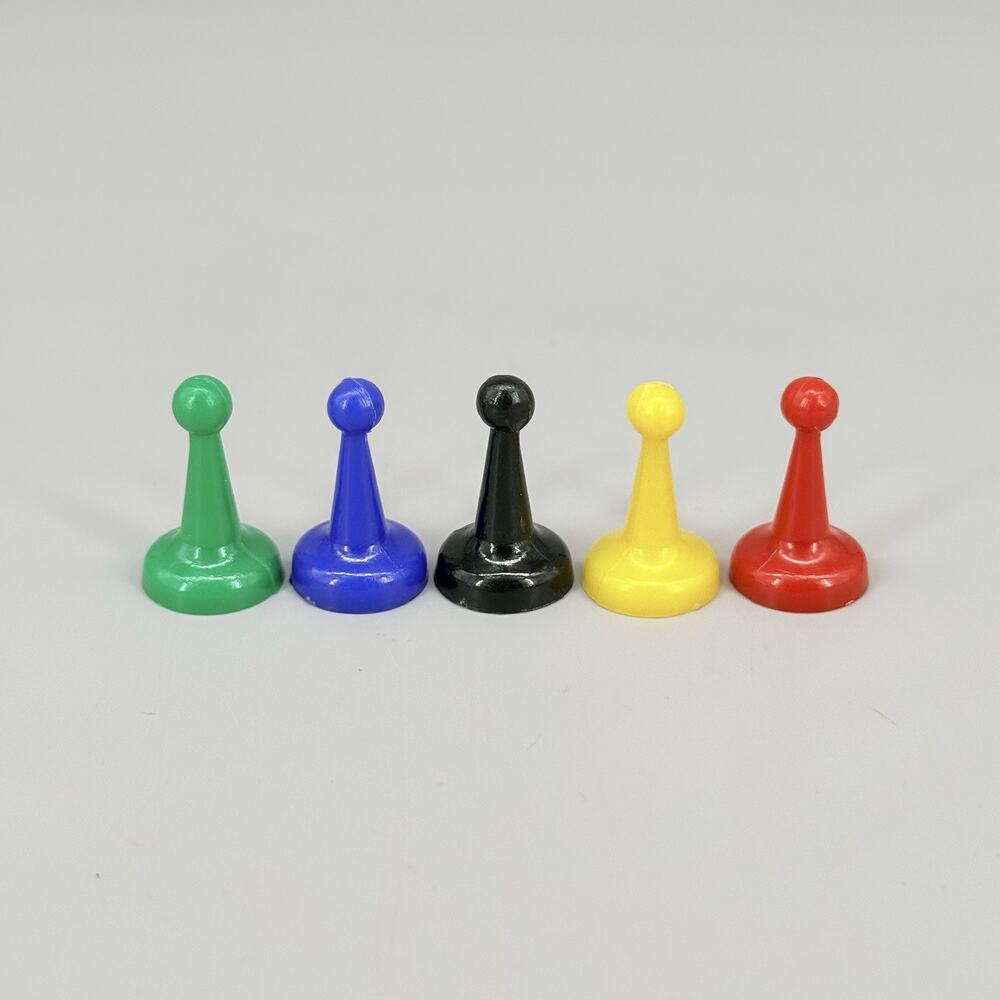 Selchow & Righter 1985 Go For Broke Board Replacement 5 Pawn Pieces Only